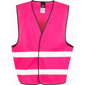 Result Unisex bezpečnostní reflexní vesta R200X Fluorescent Pink S/M