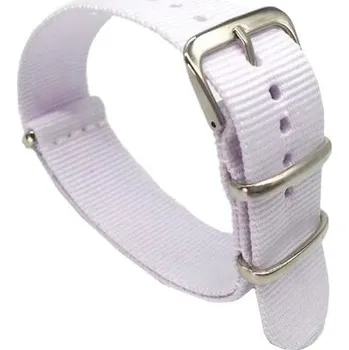Řemínek na hodinky Nylonový řemínek Ricardo, bílý, NATO - 20 mm