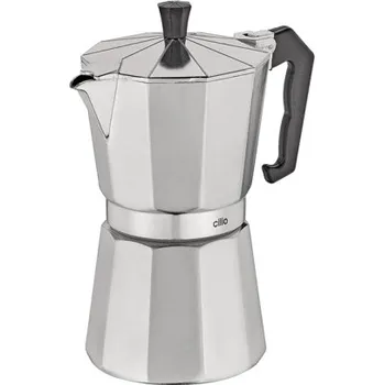Moka konvice Kávovar espressa Classico Indukční na 6 šálků 300 ml - Cilio (Vařič pressa Indukční alu 6 šálků - Cilio)