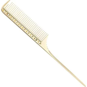 hřeben Profesionální kovový hřeben na vlasy - Zlato