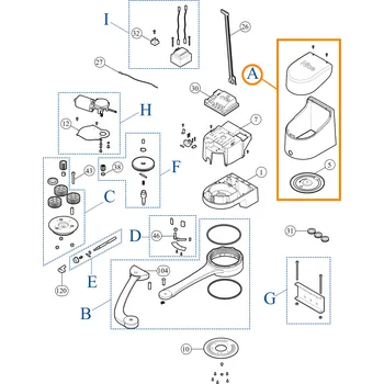 Pohon brány PRHO01 sada krytů pro Nice Hopp