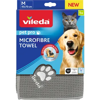 Vileda Pet Pro M ručník z mikrovlákna 45 x 70 cm šedý