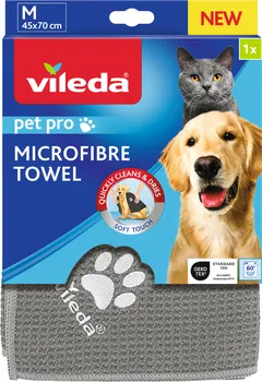 Vileda Pet Pro M ručník z mikrovlákna 45 x 70 cm šedý