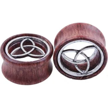 Piercing Tunel do ucha | plug do ucha dřevěný - CY1387,16mm