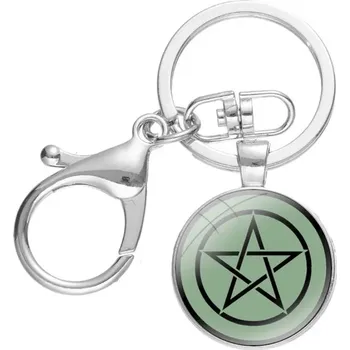 Přívěsek na klíče s pentagramem