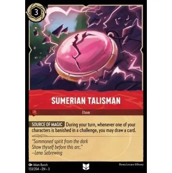 Karetní hra INK 133/204 Sumerian Talisman - Into The Inklands Stav: Near Mint, Verze: HOLO