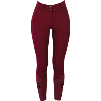 Jezdecké kalhoty EQUESTRIAN STOCKHOLM Rajtky Elite Bordeaux Equestrian Stockholm, s gripem, dámské, deep red 42