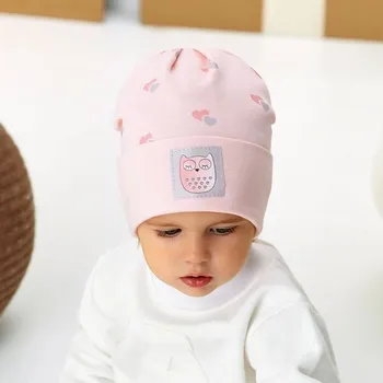 Dívčí oblečení AJS 48-028 dětská čepice směs barev 44-46 cm