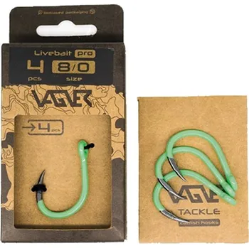 Rybářský háček VAGNER - Háček Livebait Pro vel. 4/0 4 ks