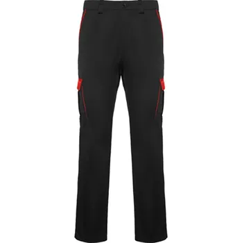 Pánské kalhoty Roly Trooper Pánské pracovní kalhoty PA8408 Black 02-Red 60 58