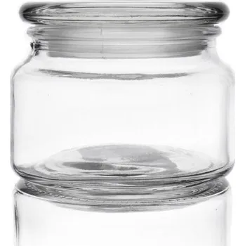 Nádobí Dóza sklo s víkem 0,38 l kulatá