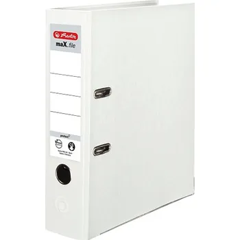 Pákový pořadač A4 80mm PP Herlitz MaX.Fi bílý