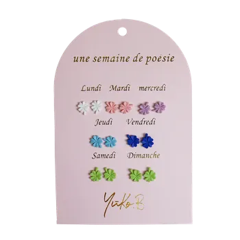 Pokladnička Náušnice na každý den Čtyřlístky 7 párů