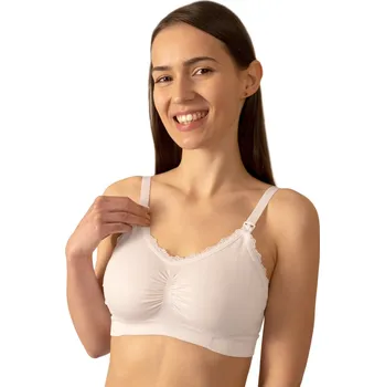 Těhotenská móda BabyOno Kojící podprsenka B70-75 (bílá)