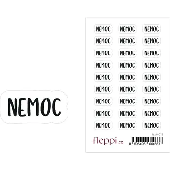 samolepka Fleppi Samolepky Nemoc