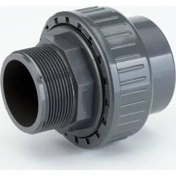 Fitinka AQUAPLASTIK PVC-U Přechodové šroubení s vnějším závitem 63 x 2" 32 BMP 063 200