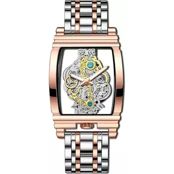 Hodinky Elegantní vodotěsné pánské sportovní hodinky - Stříbrná růže