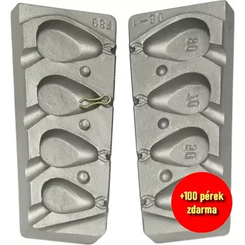FORMA NA OLOVO 30,50,70,80G+100 PÉREK VEL.1 ZDARMA (Forma na olovo F-89)