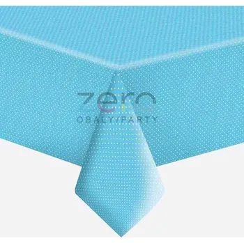 Jednorázový ubrus Ubrus papírový 1,2 x 1,8 m - modrý s mini puntíky