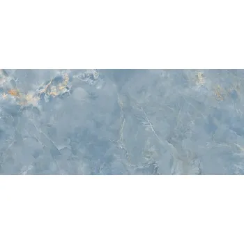 Obklad Aquamarine blue pol - dlaždice rektifikovaná 119,8x274,8 modrá lesklá 6005710