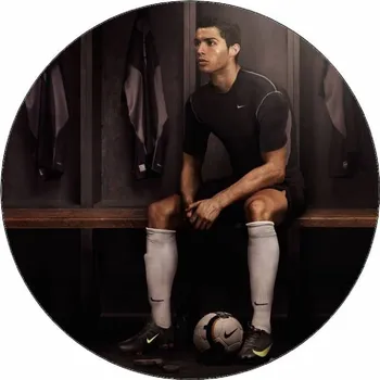 Přisada na vaření a pečení Jedlý papír Cristiano Ronaldo v šatně 19,5 cm