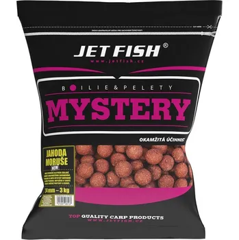 Boilies JetFish JET FISH Mystery boilie 3kg - 24mm : JAHODA / MORUŠE NEW