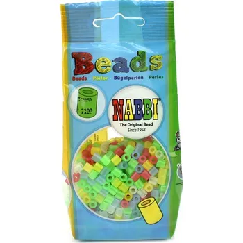 Dětské navlékací korálky Zažehlovací korálky, transparentní, 1100 ks