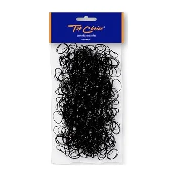 Top Coice Silikonové gumičky černé 500ks 22722