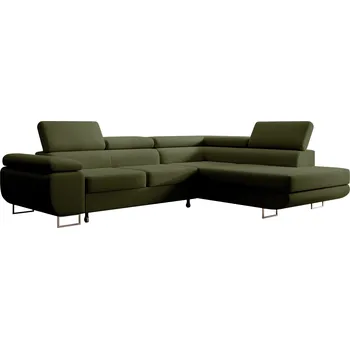 Sedací souprava Rozkládací rohová sedačka STEVIA zelená