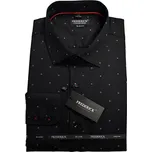 Pánská košile s dlouhým rukávem - střih SLIM - prodloužená délka rukávu 188/194 cm - vzor F763A - 40