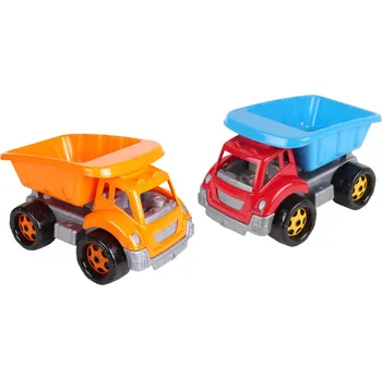 autíčko Teddies Auto stavební sklápěčka plast na volný chod 3 barvy 19x18x26cm 12m+