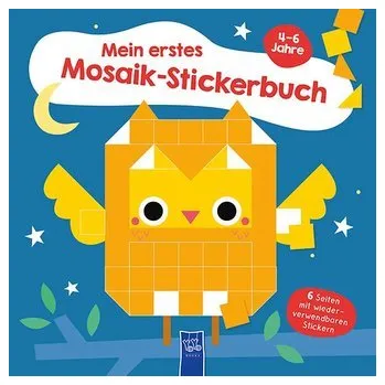 První čtění Mein erstes Mosaik-Stickerbuch 4-6 Jahre (Cover Eule)