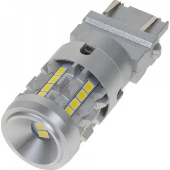 Autožárovka LED T20 (3157) bílá, 12/24V, CAN-BUS, 26LED SMD