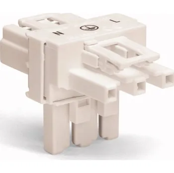 Elektrická zásuvka WAGO WAGO GmbH & Co. KG síťový T rozdělovač síťová zástrčka - síťová zásuvka, síťová zásuvka Počet kontaktů: 3 oranžová