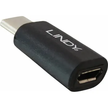 Lindy USB-C - microUSB USB adaptér černý (41896)