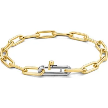 Náramek Zlacený článkový náramek TI SENTO 2936SY