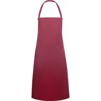 Kuchyňská zástěra Karlowsky Jednoduchá pracovní zástěra s laclem Barva: vínová (ca. Pantone 209C), Velikost: 75 x 100 cm KY045