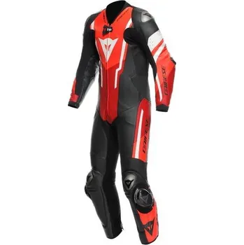 Moto kombinéza Dainese Dainese MISANO 3 PERF D-AIR Racing 1PC závodní kombinéza černá/fluo-červená vel.60 60