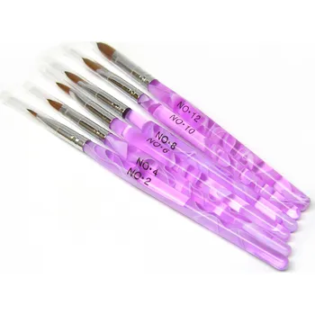 Charlie nails Sada štětců na AKRYL - 6ks.