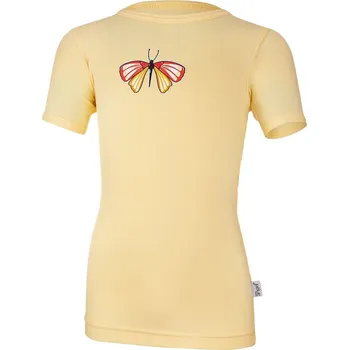 LITTLE ANGEL tričko tenké KR obrázek Outlast® sv. žlutá/motýl vel. 98 cm