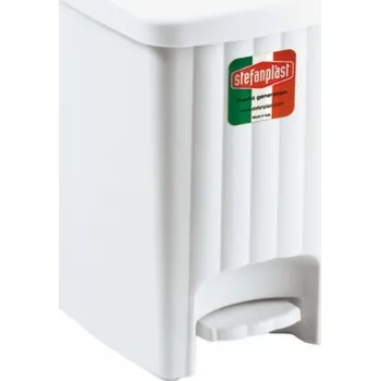 Odpadkový koš koš odp.20l pedál.bílý, 38,5x30x26cm