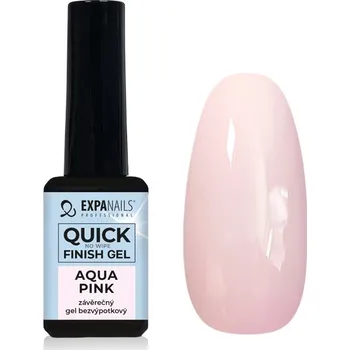 Lak na nehty UV/LED gel Top coat color - Aqua Pink 11 ml