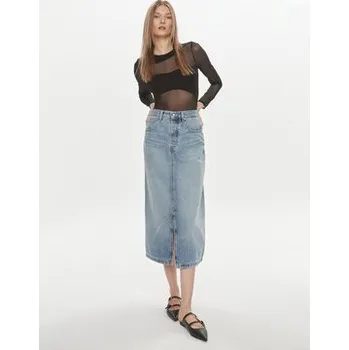 Dámská sukně Tommy Hilfiger Džínová sukně WW0WW42882 Modrá Straight Fit 40