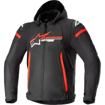 Moto bunda Bunda ZACA WATERPROOF, ALPINESTARS (černá/červená/bílá) 2026 M