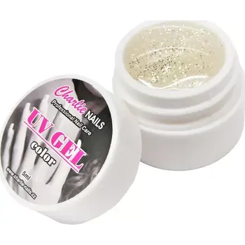 Charlie UV/LED gel 5ml - stříbrný glitter č.419
