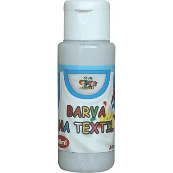 Výtvarná barva Barva na textil 60 ml - stříbrná