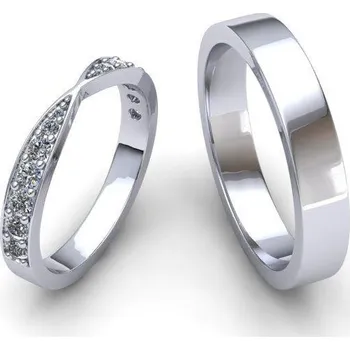 Prsten Snubní prsteny SN19001 dámský Materiál: Červené zlato 14kt, Šířka: 3, Velikost: 41