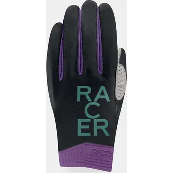 Moto rukavice Rukavice GP STYLE 2, RACER (černá/fialová) 2XL