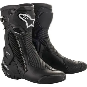 Moto obuv Boty SMX PLUS 2 GORE-TEX, ALPINESTARS (černá/stříbrná) 2026 41