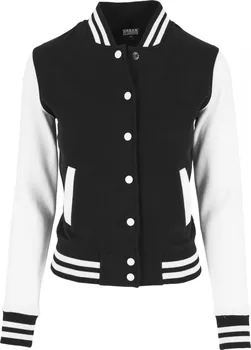 Dámská větrovka Urban Classics Ladies 2-tone College Sweatjacket Women College Jacket černá/bílá XS